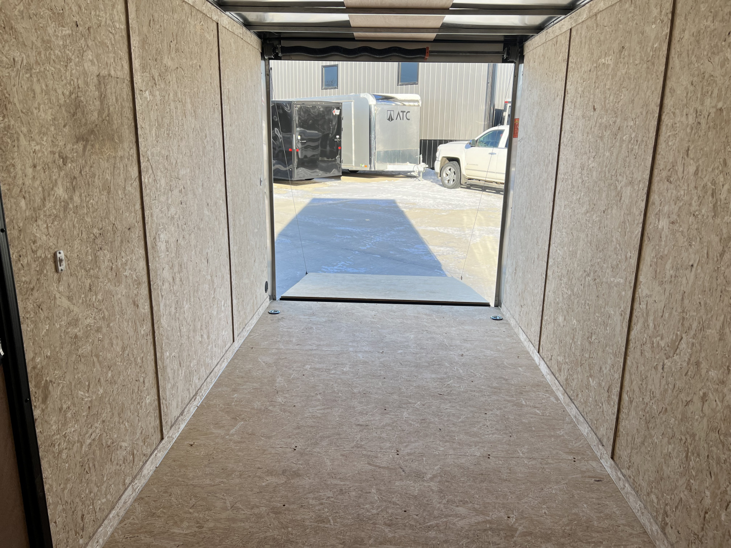 New NEW 2026 Formula 7x16 +V Traverse, 7’ TALL 80.5” Rear door open height BLACKOUT EDITION Rear Ramp Enclosed Cargo Trailer
