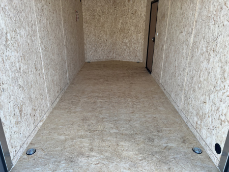 New NEW 2026 Formula 7x16 +V Traverse, 7’ TALL 80.5” Rear door open height BLACKOUT EDITION Rear Ramp Enclosed Cargo Trailer