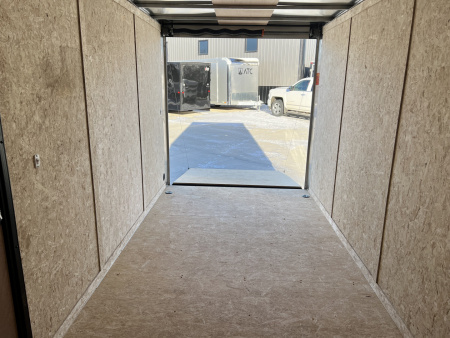 New NEW 2026 Formula 7x16 +V Traverse, 7’ TALL 80.5” Rear door open height BLACKOUT EDITION Rear Ramp Enclosed Cargo Trailer
