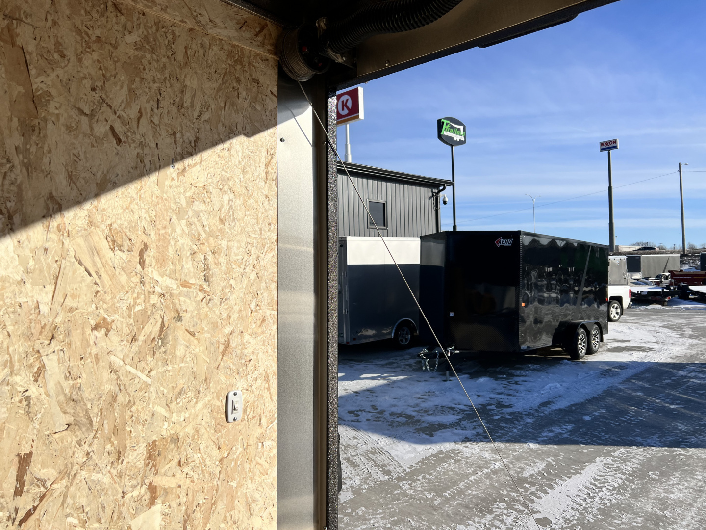 New NEW 2026 Formula 7x14 +V Traverse, 7’ TALL 80.5” Rear door open height BLACKOUT EDITION Rear Ramp Enclosed Cargo Trailer