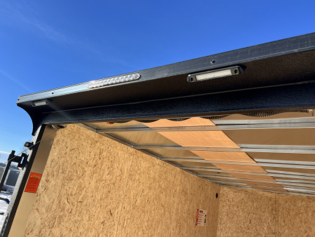 New NEW 2026 Formula 7x14 +V Traverse, 7’ TALL 80.5” Rear door open height BLACKOUT EDITION Rear Ramp Enclosed Cargo Trailer