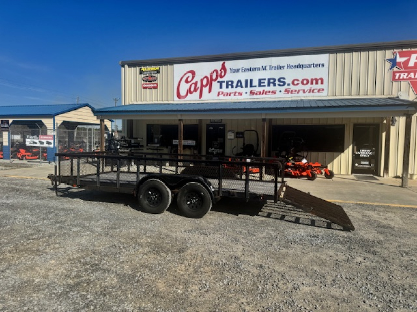 Used 2023 Carry-On CO 6X16GWHS1BRK SQ UTV GATE Utility Trailer