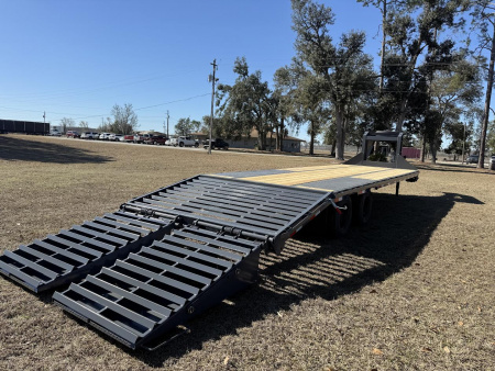 New 102"x30' Flatbed Gooseneck Trailer 10 Ton | Down to Earth Trailer