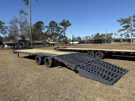 New 102"x30' Flatbed Gooseneck Trailer 10 Ton | Down to Earth Trailer