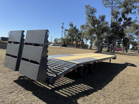 New 102"x30' Flatbed Gooseneck Trailer 10 Ton | Down to Earth Trailer