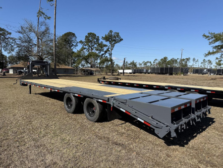 New 102"x30' Flatbed Gooseneck Trailer 10 Ton | Down to Earth Trailer