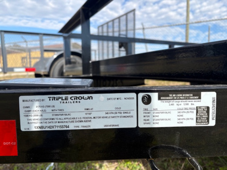 New 2026 6x14 Triple Crown Utility Trailer