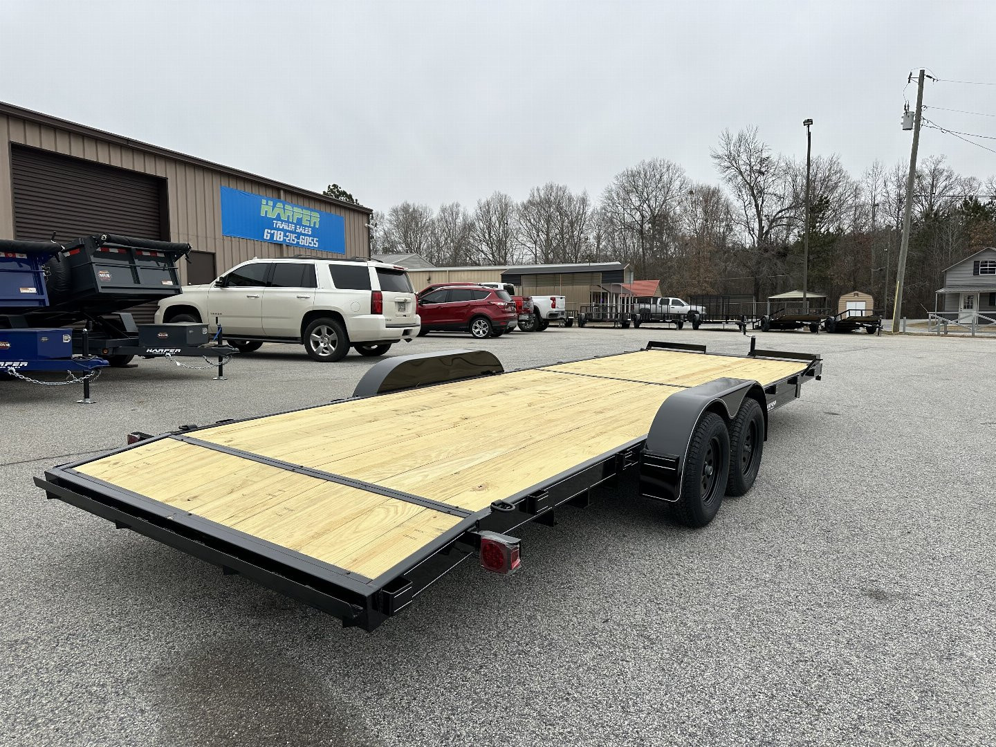 New 2026 24FT 7K WOOD FLOOR DELUXE CAR HAULER