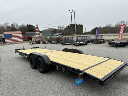 New 2026 24FT 7K WOOD FLOOR DELUXE CAR HAULER