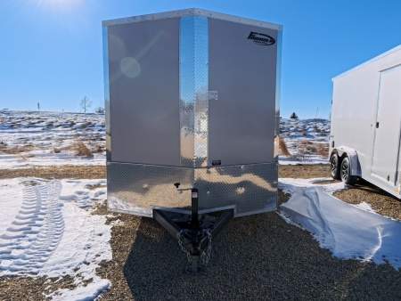 New 2026 Formula Trailers 7 x 16 Traverse, Champagne Beige with Composite Trim, 16" Crossmembers, Aluminum Rims, Setback Jack, 7' Wall Height Cargo / Enclosed Trailer