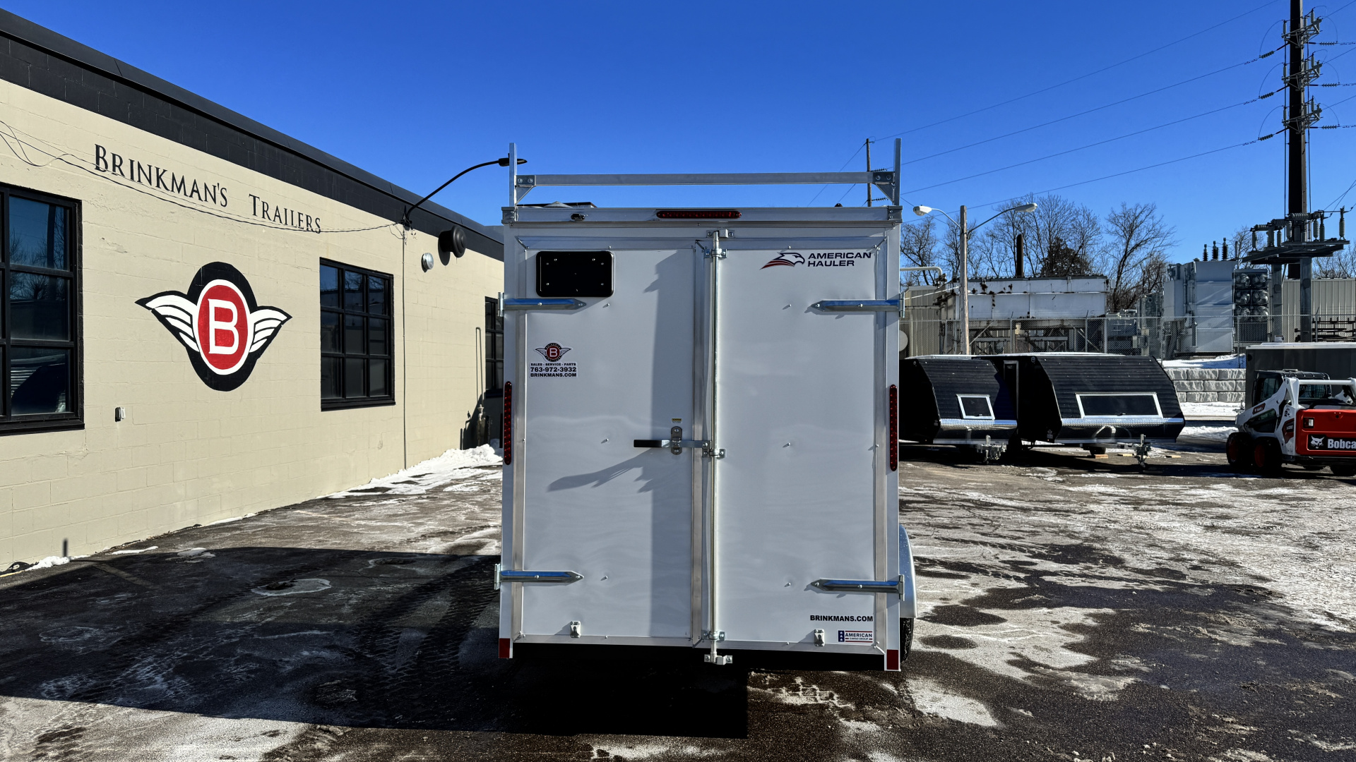 New American Hauler 6x12 Enclosed Trailer - Double Doors with Ladder Racks!