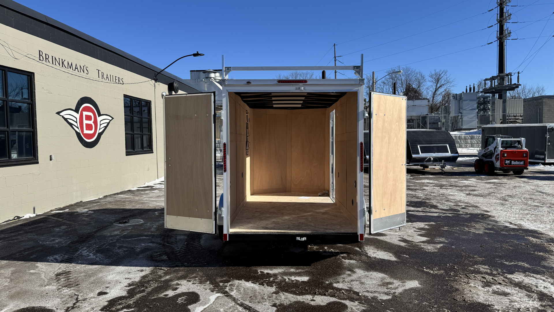 New American Hauler 6x12 Enclosed Trailer - Double Doors with Ladder Racks!