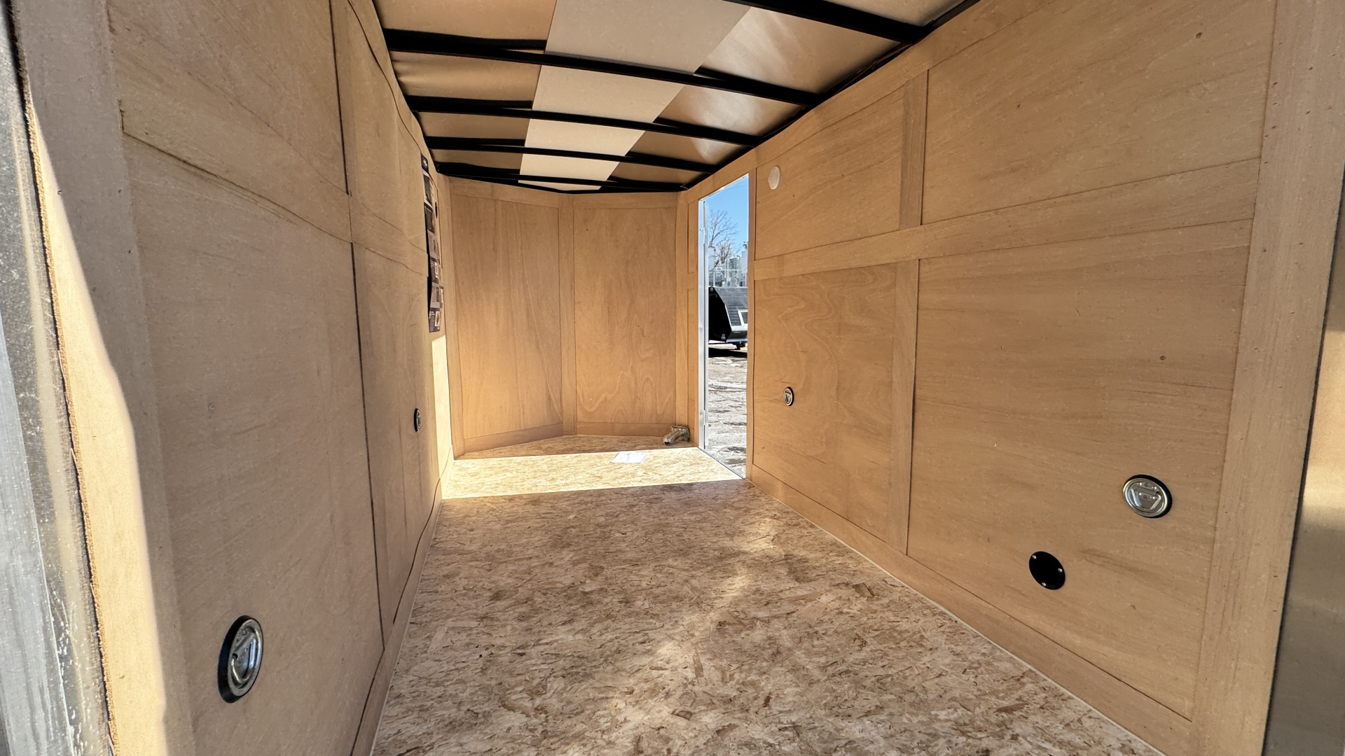 New American Hauler 6x12 Enclosed Trailer - Double Doors with Ladder Racks!