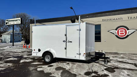 New American Hauler 6x12 Enclosed Trailer - Double Doors with Ladder Racks!