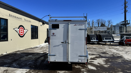 New American Hauler 6x12 Enclosed Trailer - Double Doors with Ladder Racks!