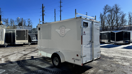 New American Hauler 6x12 Enclosed Trailer - Double Doors with Ladder Racks!