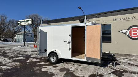 New American Hauler 6x12 Enclosed Trailer - Double Doors with Ladder Racks!
