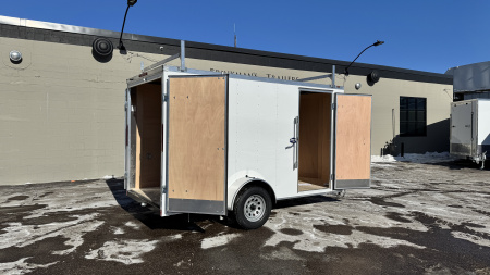 New American Hauler 6x12 Enclosed Trailer - Double Doors with Ladder Racks!