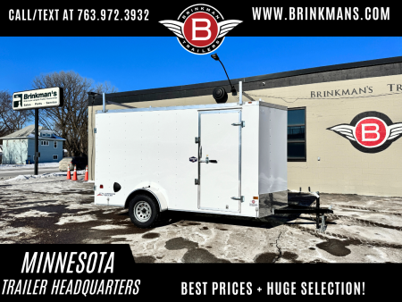 New American Hauler 6x12 Enclosed Trailer - Double Doors with Ladder Racks!