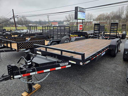 Used 7 x 20 Sure-Trac Implement Equipment Trailer, 14K GVWR ***w/ Toolbox & Spare Tire Assy