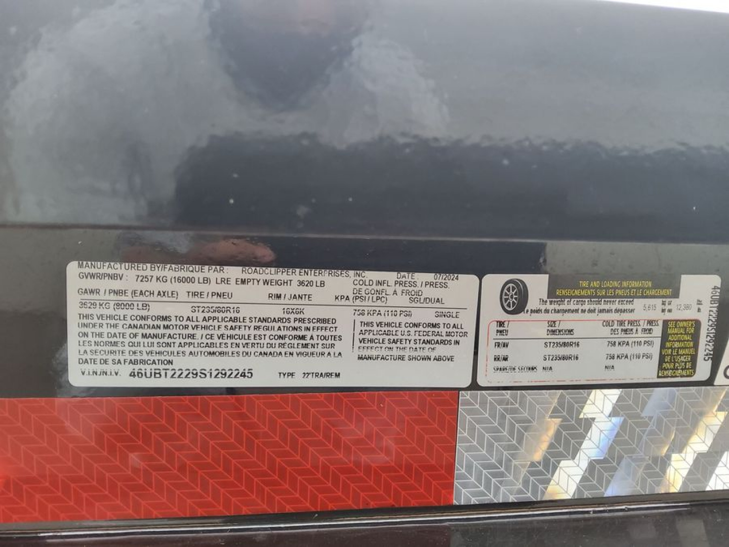 New 2025 Baseline HTL208 Equipment Trailer