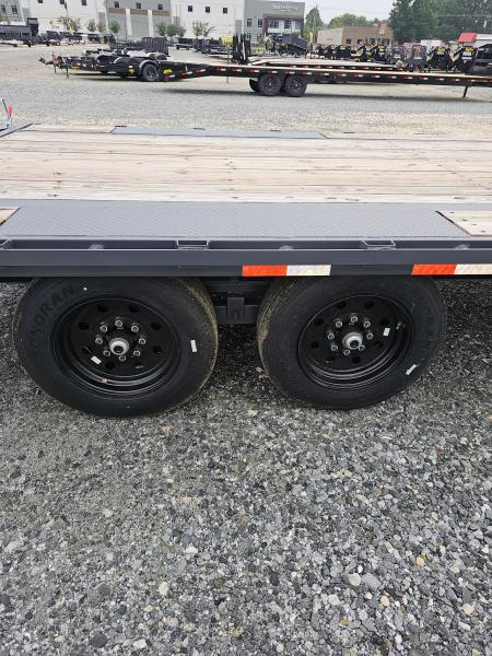 New 2026 Down 2 Earth Trailers 30' 17.5K Gooseneck Flatbed Trailer w/ 5' Dove and Real Steel Ramps