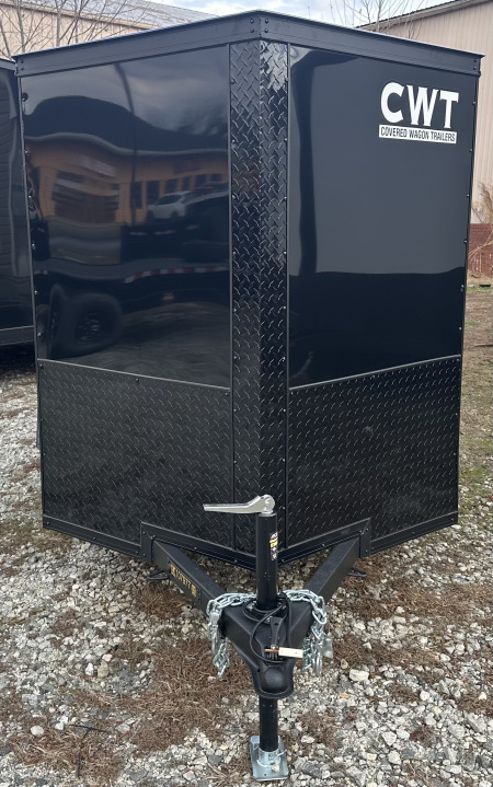 New 2026 Covered Wagon Trailers CW 5x8SA black/ BO Cargo / Enclosed Trailer