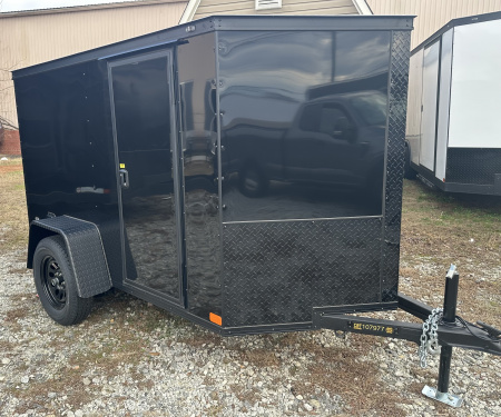 New 2026 Covered Wagon Trailers CW 5x8SA black/ BO Cargo / Enclosed Trailer