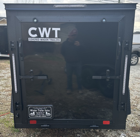 New 2026 Covered Wagon Trailers CW 5x8SA black/ BO Cargo / Enclosed Trailer