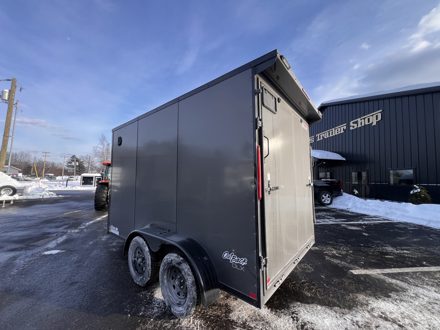 New 2026 Pace American 7x12 + 2ft V nose/ Rear Spoiler/ Polycore / Blackout - 7000GVW