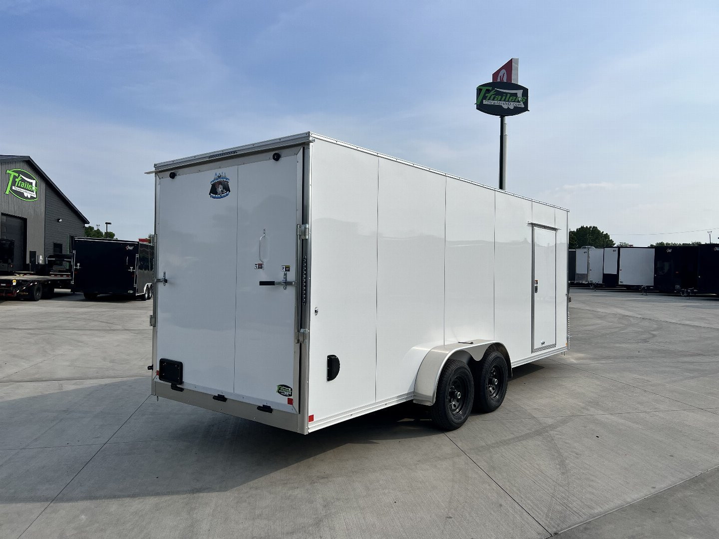 New 2026 Bighorn R&M 7x20+2’V 7K SUPERIOR QUALITY Contractor Model Rear Ramp Enclosed Cargo Trailer