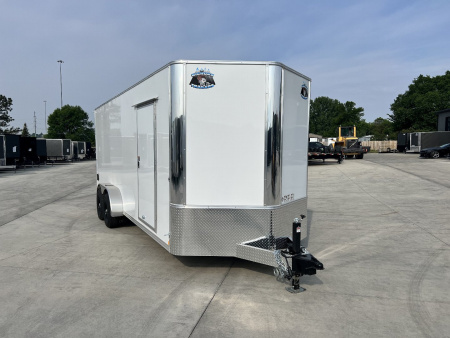 New 2026 Bighorn R&M 7x20+2’V 7K SUPERIOR QUALITY Contractor Model Rear Ramp Enclosed Cargo Trailer