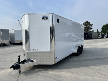 New 2026 Bighorn R&M 7x20+2’V 7K SUPERIOR QUALITY Contractor Model Rear Ramp Enclosed Cargo Trailer