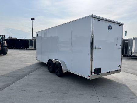 New 2026 Bighorn R&M 7x20+2’V 7K SUPERIOR QUALITY Contractor Model Rear Ramp Enclosed Cargo Trailer