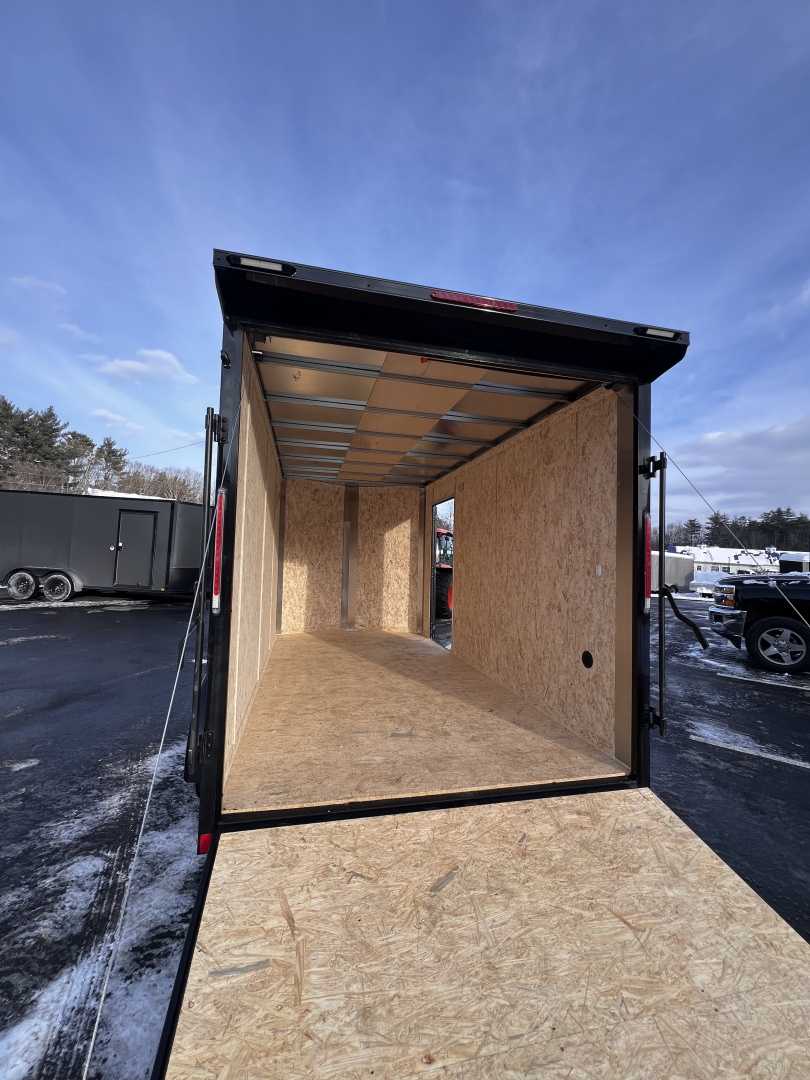 New 2026 Pace American 7x14 + 2ft V nose/ Rear Spoiler/ Polycore / Blackout - 7000GVW