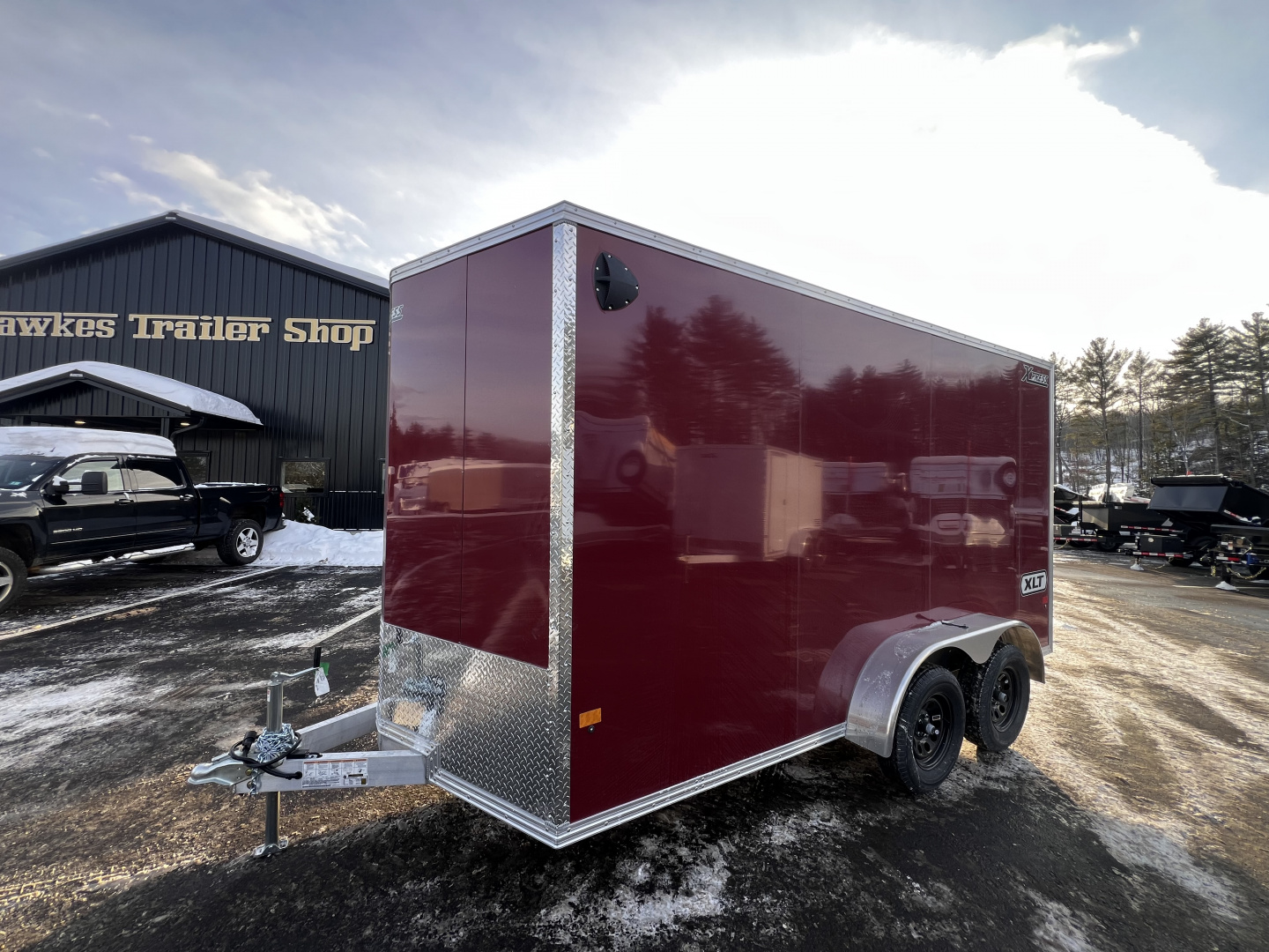New 2026 High Country 7x14 + 18" V-Nose/ XLT Aluminum trailer / 7'interior -7000GVW
