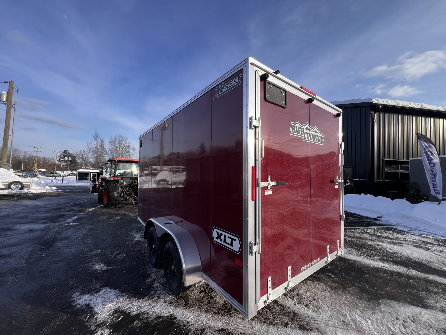 New 2026 High Country 7x14 + 18" V-Nose/ XLT Aluminum trailer / 7'interior -7000GVW