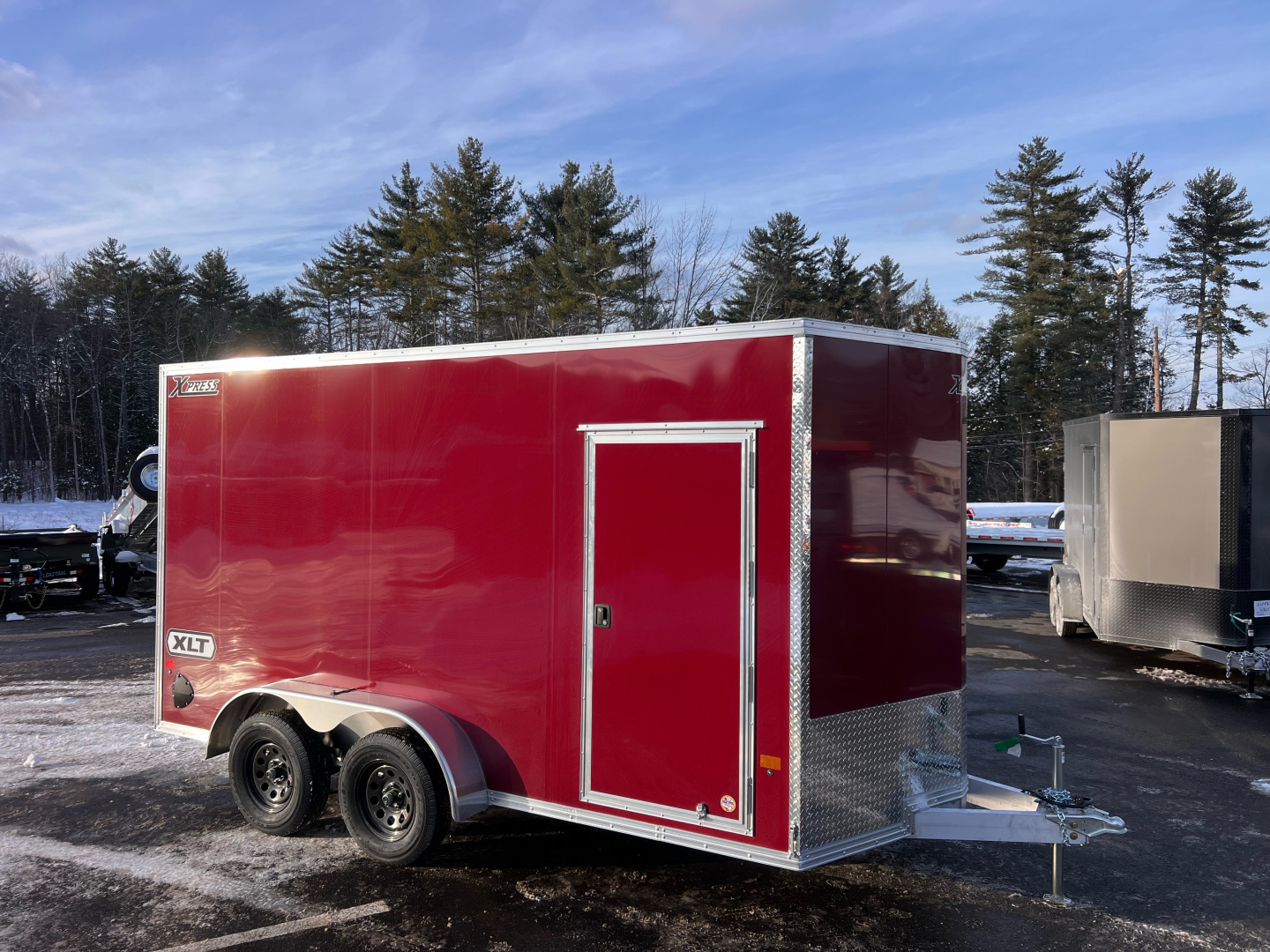 New 2026 High Country 7x14 + 18" V-Nose/ XLT Aluminum trailer / 7'interior -7000GVW