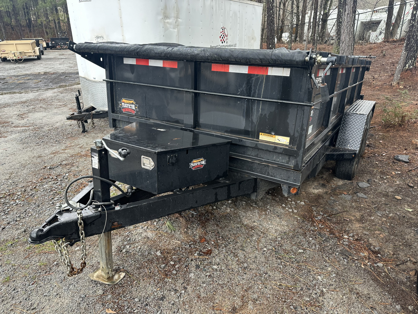 New USED 2024 COVERED WAGON 10K 6X12 DUMP TRAILER WITH 2' WALLS ($610 DOWN ON RTO CONTRACT)