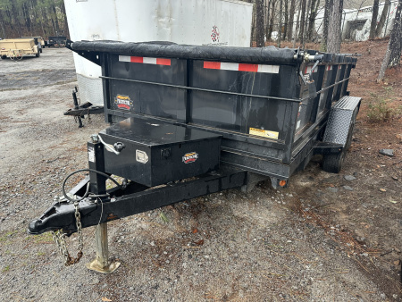 New USED 2024 COVERED WAGON 10K 6X12 DUMP TRAILER WITH 2' WALLS ($610 DOWN ON RTO CONTRACT)
