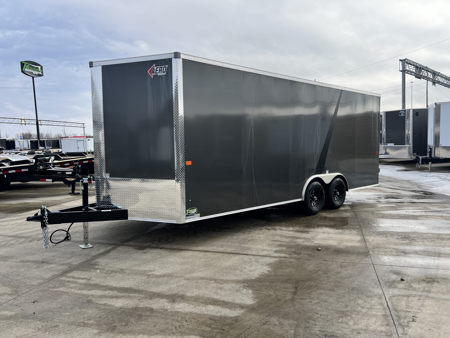 New NEW 2026 AERO 8.5x20 +2’V, 7’ TALL, 3/8 wood walls QUALITY Enclosed Rear Ramp Car Hauler Cargo Trailer
