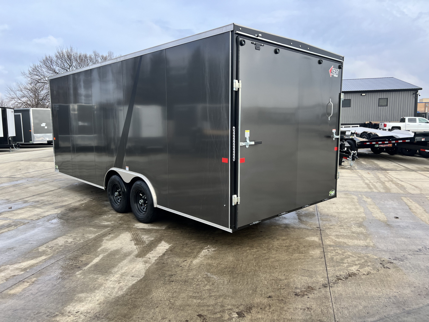 New NEW 2026 AERO 8.5x20 +2’V, 7’ TALL, 3/8 wood walls QUALITY Enclosed Rear Ramp Car Hauler Cargo Trailer