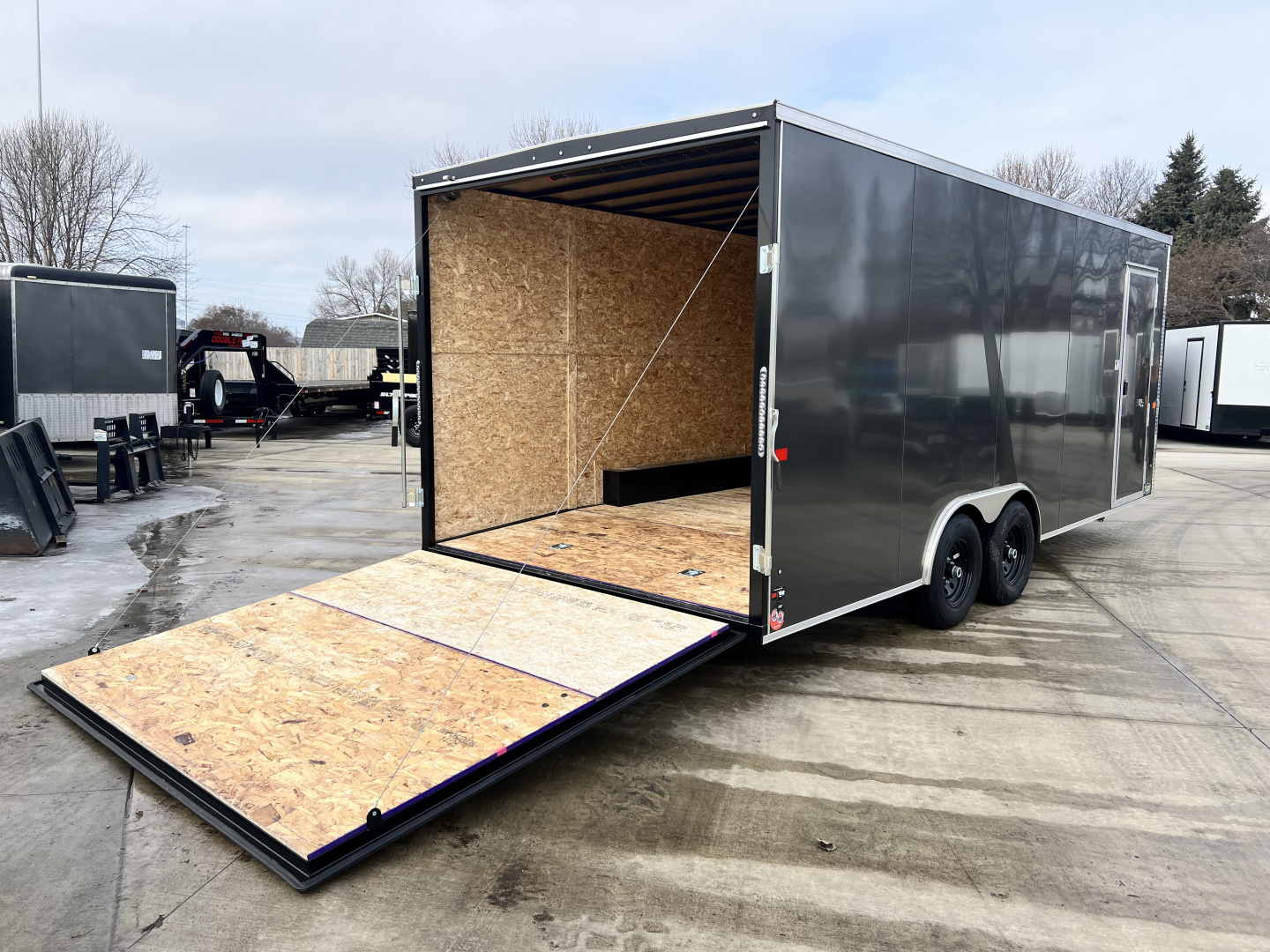 New NEW 2026 AERO 8.5x20 +2’V, 7’ TALL, 3/8 wood walls QUALITY Enclosed Rear Ramp Car Hauler Cargo Trailer