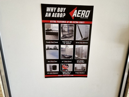 New NEW 2026 AERO 8.5x20 +2’V, 7’ TALL, 3/8 wood walls QUALITY Enclosed Rear Ramp Car Hauler Cargo Trailer