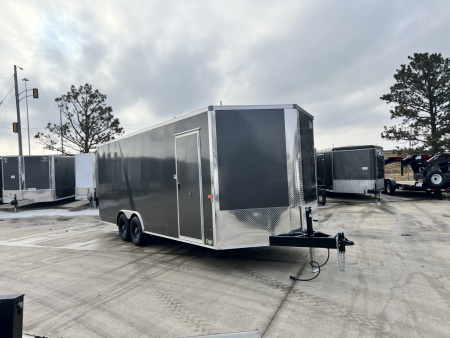 New NEW 2026 AERO 8.5x20 +2’V, 7’ TALL, 3/8 wood walls QUALITY Enclosed Rear Ramp Car Hauler Cargo Trailer