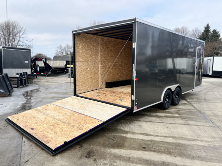 New NEW 2026 AERO 8.5x20 +2’V, 7’ TALL, 3/8 wood walls QUALITY Enclosed Rear Ramp Car Hauler Cargo Trailer