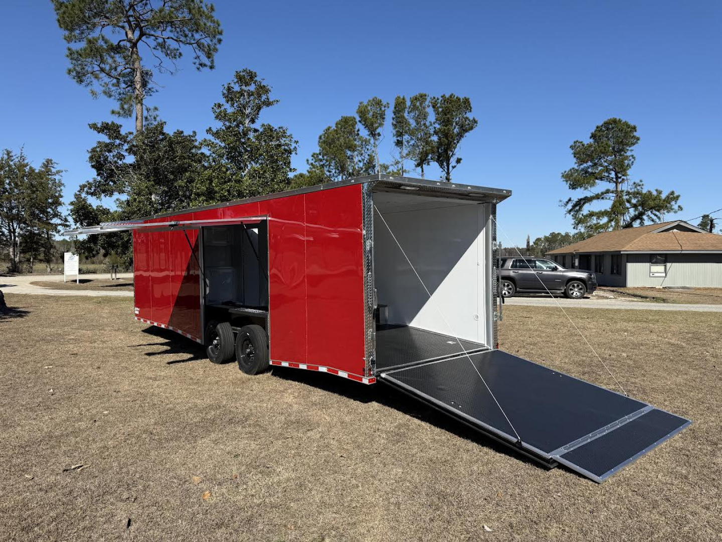 New 8.5x28 Enclosed Car Hauler Race Trailer | Titanium Cargo Trailer