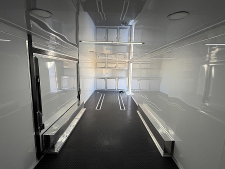 New 8.5x28 Enclosed Car Hauler Race Trailer | Titanium Cargo Trailer