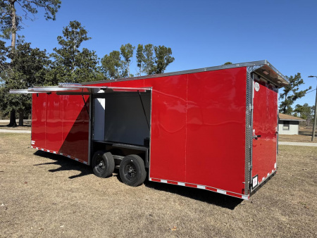New 8.5x28 Enclosed Car Hauler Race Trailer | Titanium Cargo Trailer