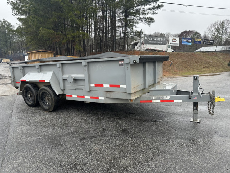 Used USED 2023 TUFFDUMP 7X16 14K DUMP TRAILER WITH 2' WALLS ($862 DOWN ON RTO CONTRACT)